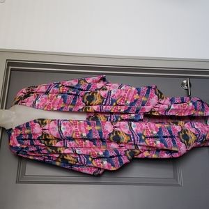 Long cover up with matching shorts, new. never worn